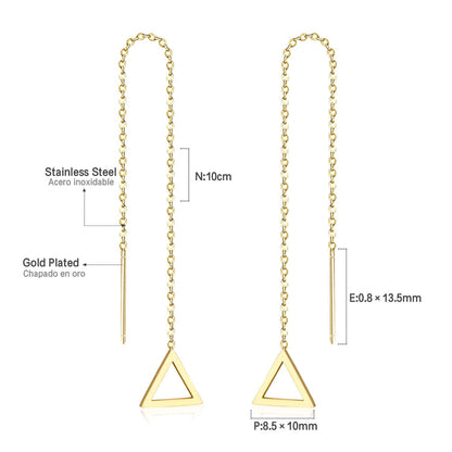 ASON Korean Statement Long Tassel Drop Dangle Earrings 2022 for Women Stainless Steel Earring Set Female Fashion Jewelry asonjewelry