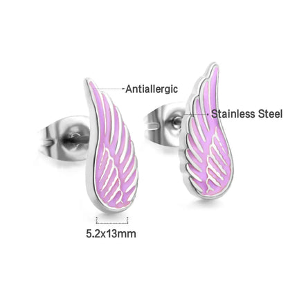 Stainless Steel Lucky Star Stud Earrings For Women Girls Gold Plated Silver Color Trendy Piercing Ear Wholesale asonjewelry