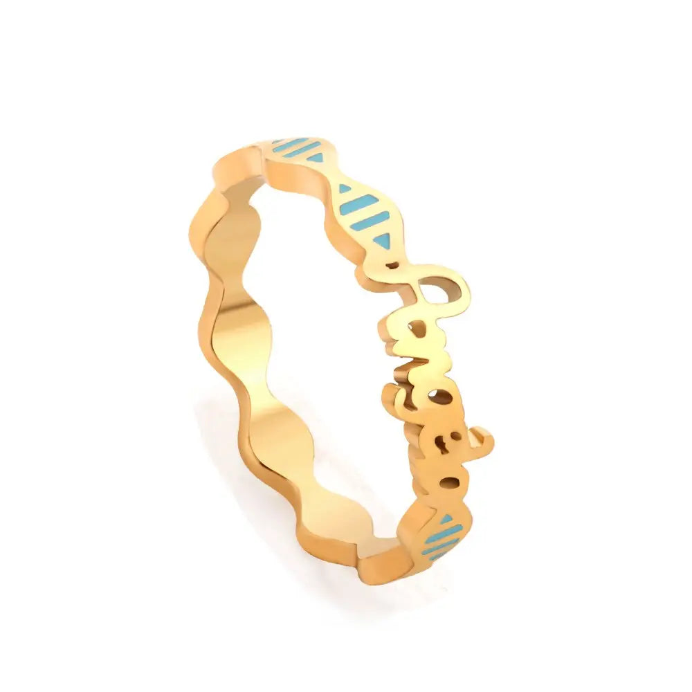 Stainless Steel Rings For Women Accessories Spring Style Coloful Shape Singles Rings Couple Jewelry Party Wedding asonjewelry