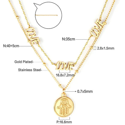 Gothic Multilayer Snake Crystal Necklace Women Gold Color Stainless Steel Double Chain Bohemian 2022 Trendy Jewelry asonjewelry