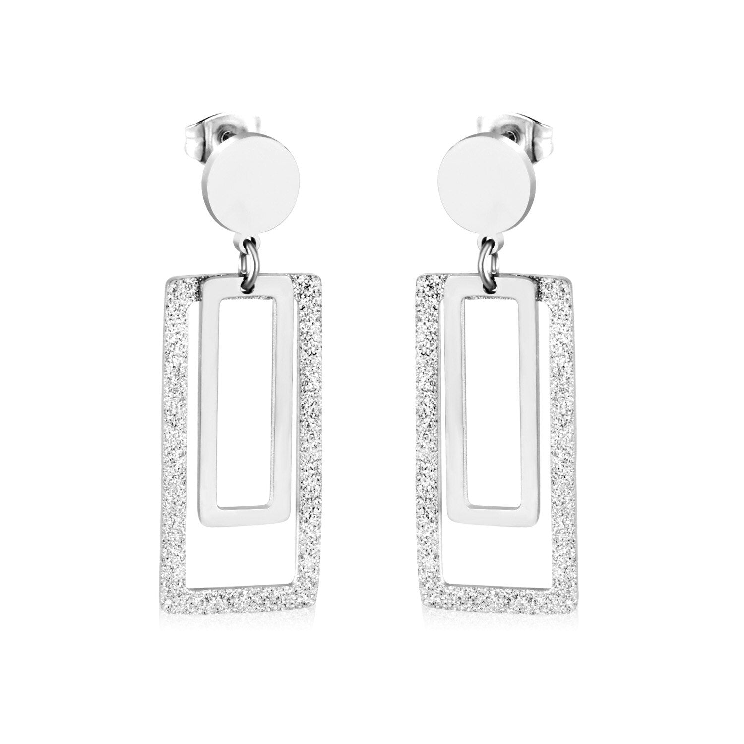 ASON Statement Long Tassel Geometry Dangle Piercing Drop Earrings Jewelry Stainless Steel For Women Accessories Wholesale asonjewelry