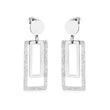 ASON déclaration longue gland géométrie balancent Piercing boucles d'oreilles bijoux en acier inoxydable pour les femmes accessoires en gros 