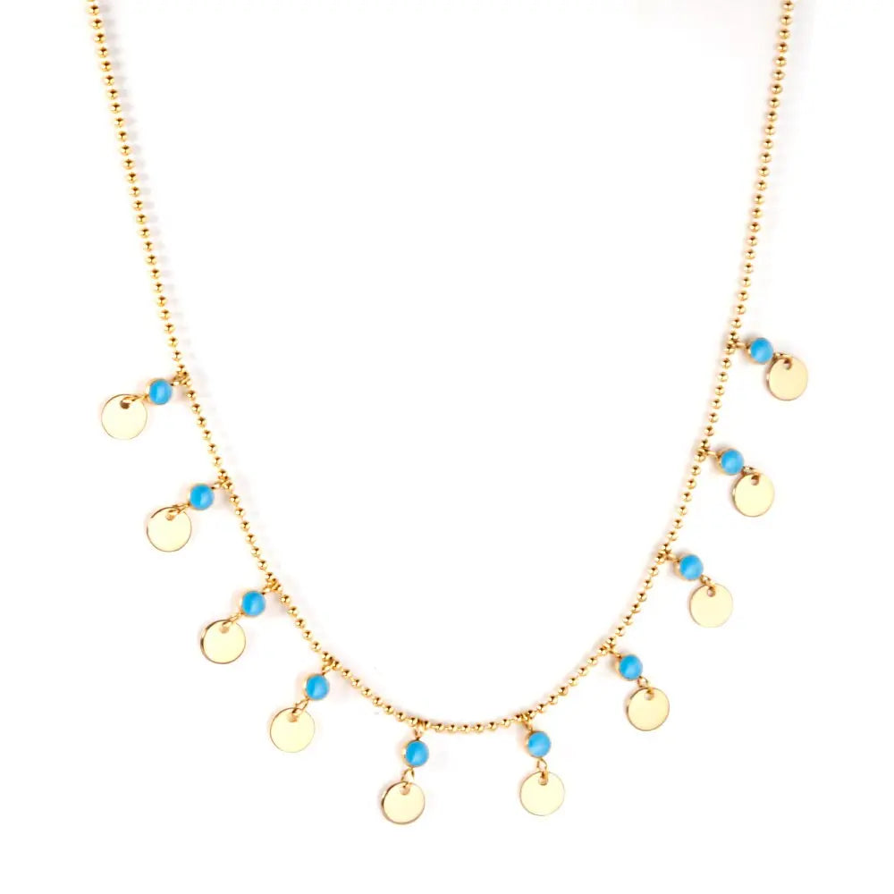 Aesthetic Bohemia Chains Collier For Women Summer Fresh Red Blue Bead Chains Colorful Necklace For Party Jewelry asonjewelry