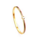 Pulseras Mujer Bangles For Women Stainless Steel Round Universe Blue Color Stainless Steel Cuff Bracelets Bangles Girl
