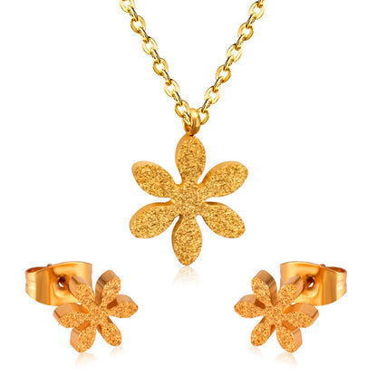 ASON Owl Cubic Zirconia Link Chain Pendant Necklace Jewelry Sets for Women/Girl Gold Color Fashion Piercing Stud Earrings asonjewelry