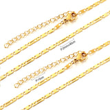 Punk 2MM Hollow Cross Tag Link Chain Neckllace For Women Men Gold Color No Fade Stainless Steel Choker collar hombre