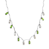 Green AAA Zirconia Collier For Woman Party Luxury Decor  Fairy Aesthetic Triple Chain Necklaces Multilayer Choker