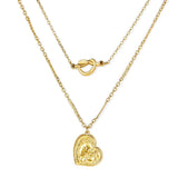 Mother's Day New Design 2022 Unique Double Layer Heart Love Pendant Necklace For Festival Special Gifts
