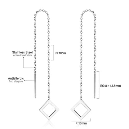 ASON Korean Statement Long Tassel Drop Dangle Earrings 2022 for Women Stainless Steel Earring Set Female Fashion Jewelry asonjewelry