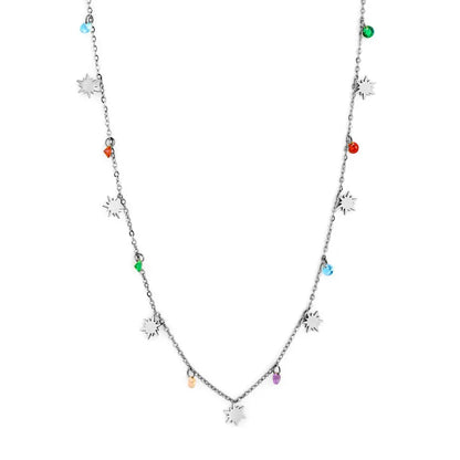 Stainless Steel Trendy Collier For Woman Beach Jewelry On Neck Gold Plated Vintage Romantic Boho Chain Necklaces asonjewelry