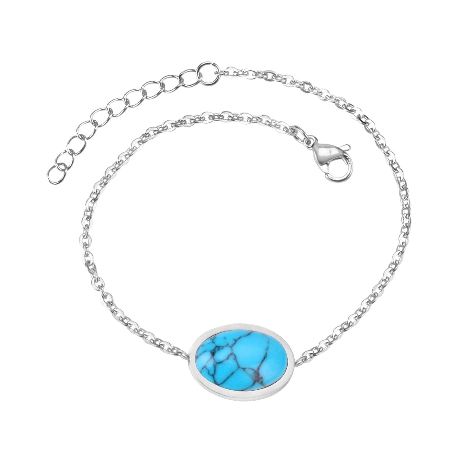 ASON Bracelets For Women Black/Pink/Blue/Red Bohemia Style Link Chain Bracelet Women Girl Stainless Steel Adjustable GIFT asonjewelry