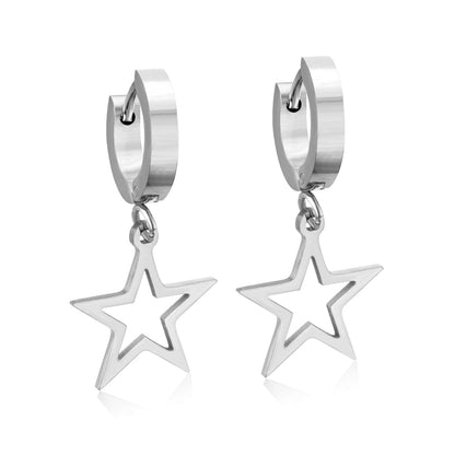 ASON Fashion 2022 Statement Drop Dangle Star Earrings for Women Stainless Steel Hanging Earring Set for Female Jewelry asonjewelry