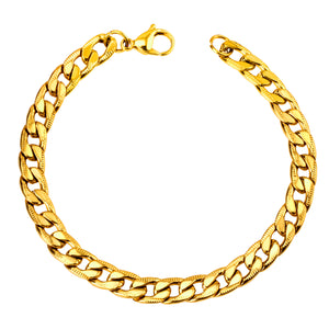 ASON – Bracelet à rayures en acier inoxydable, 8mm, pour hommes et femmes, cadeau de fête, vente en gros, bijoux à la mode