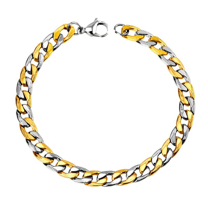 ASON-pulsera a rayas de acero inoxidable de 8mm para hombre y mujer, regalo de fiesta, joyería de moda al por mayor