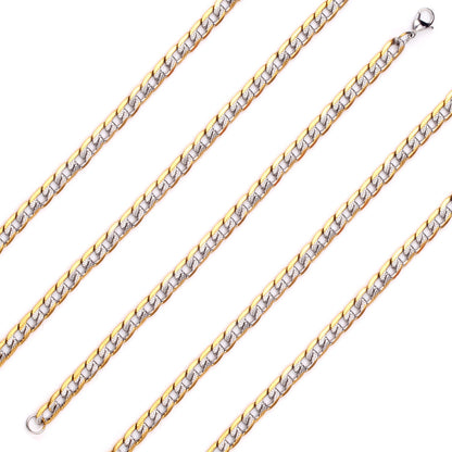 6/8/10mm Inner Star Pattern  Stainless Steel Chain Bracelet For Women asonjewelry