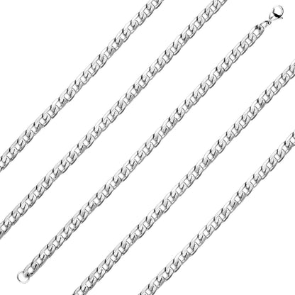 6/8/10mm Inner Star Pattern  Stainless Steel Chain Bracelet For Women asonjewelry