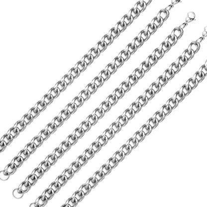 Fashion 10mm Stainless Steel Chain Bracelet For Women asonjewelry