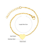 Stainless Steel Heart Accessory Bracelet
