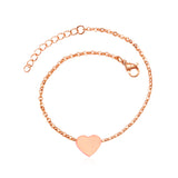 Stainless Steel Heart Accessory Bracelet