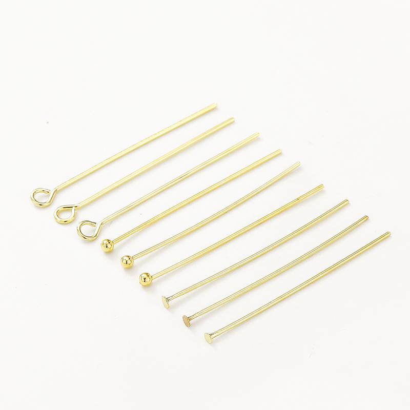 ASON 100pcs/lot T Needle 9Word Needle Round Head NeedleDIY Handmade Earring Ear Jewelry Pendant Pendant Material Kit Accessories asonjewelry