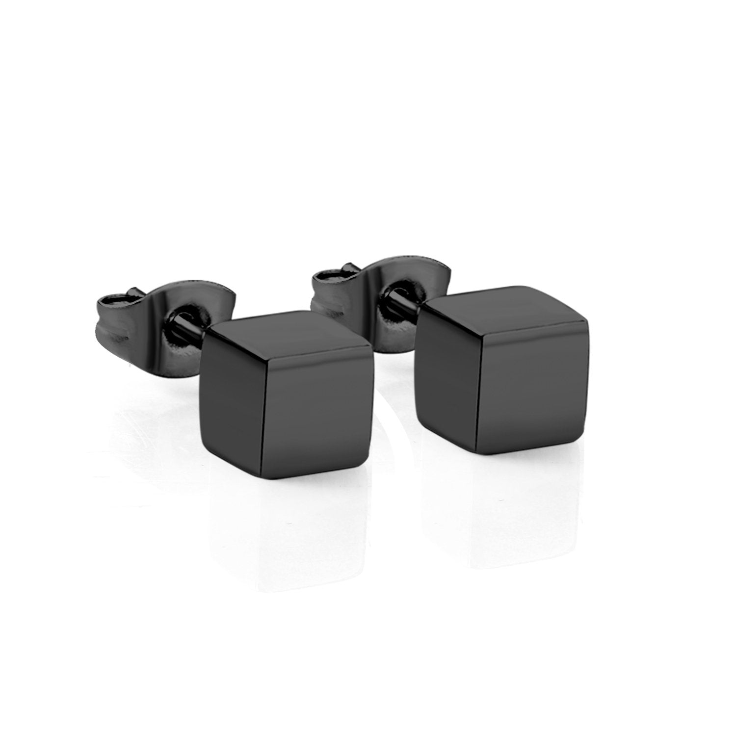ASON Trendy Square Earrings Smooth Cube Piercing Stud Earring Stainless Steel for Women Girl Geometric Jewelry Accessories asonjewelry