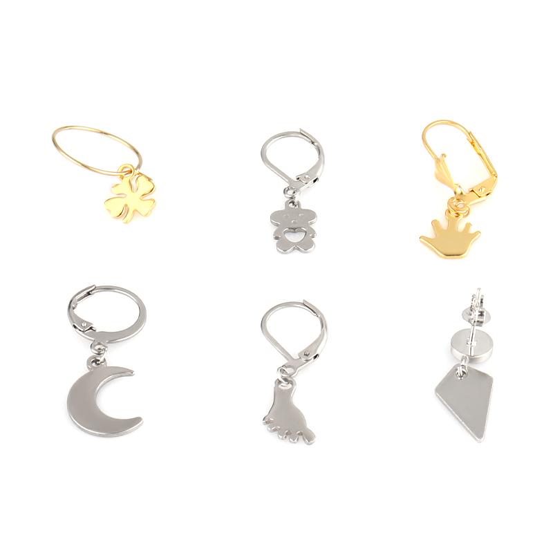 ASON 100 Pcs/Lots Ladies Necklace Heart Charm Pendant Stainless Steel For Necklace Bracelet DIY Handmade Jewelry Making Supplies asonjewelry