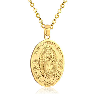 Choker Religion Stainless Steel Pendant Necklace For Men/Women Link Chain Necklace collares de moda 2020 Jewelry