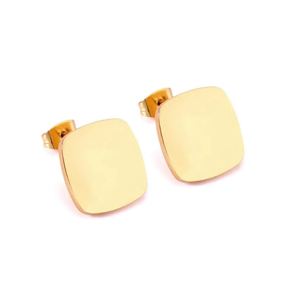 Pendientes heart round small stud earrings 316L stainless steel brincos stud earrings for women girls oorbellen asonjewelry