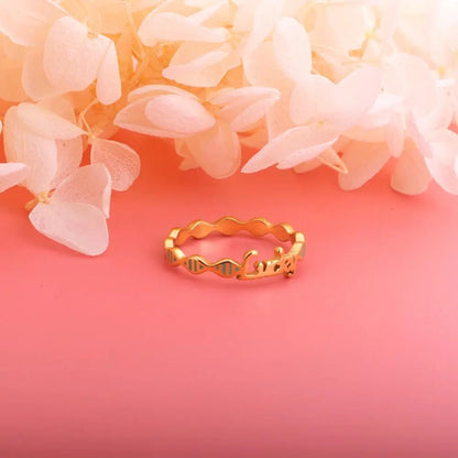 Stainless Steel Rings For Women Accessories Spring Style Coloful Shape Singles Rings Couple Jewelry Party Wedding asonjewelry