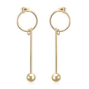 LUXYKISSKIDS Round Ball Pendant Dangle Earrings For Women Fashion Jewelry Christmas Drop Earrings Pendientes Brincos Present