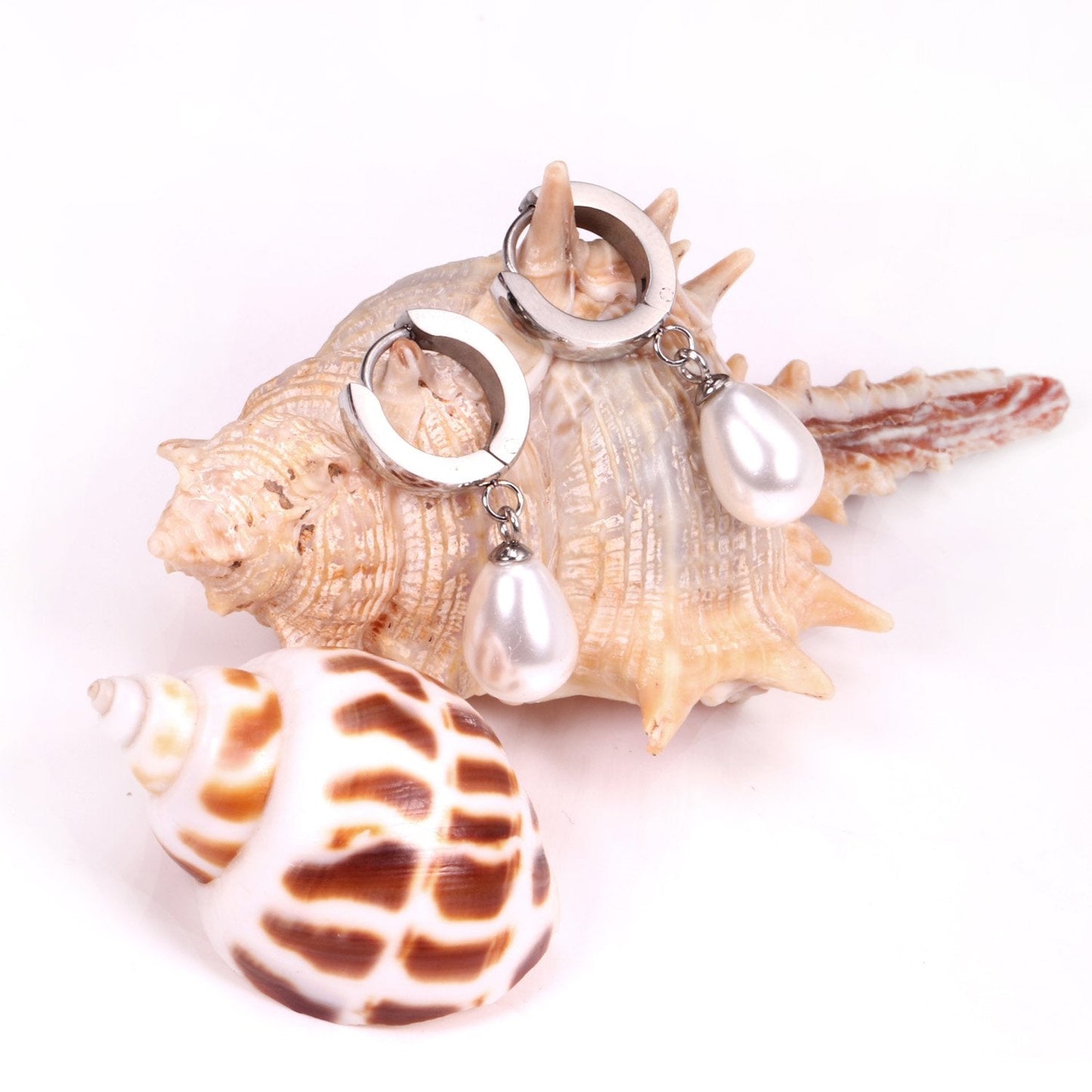 ASON Korean Statement Drop Dangle Imitation Pearl Earrings for Women Stainless Steel Hanging Earring Set for Female Jewelry asonjewelry