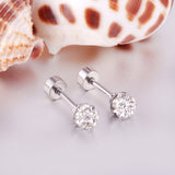 ASON-pendientes Piercing de acero inoxidable para mujer, aretes de circonia cúbica, Color dorado, bisutería Brinco, joyería de moda al por mayor 