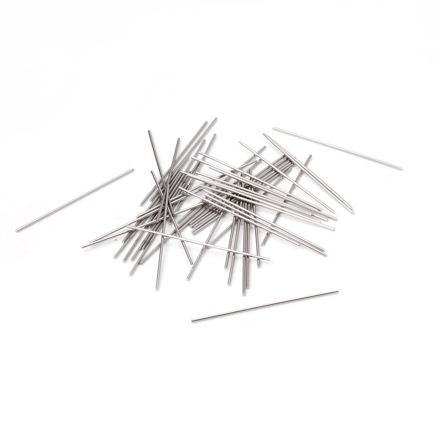 ASON 100pcs/lot Stainless Steel Bar Metal Rod Charm Accessories for DIY Jewelry Making Supplies asonjewelry