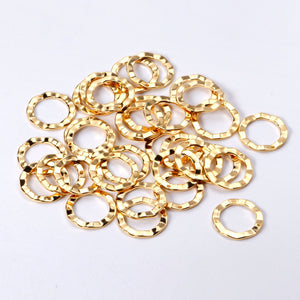 ASON 100 Pcs/Lot Fashion Round Charm Stainless Steel Hollow Out Pendant Wholesale For Necklace Bracelet Jewelry Making Supplies