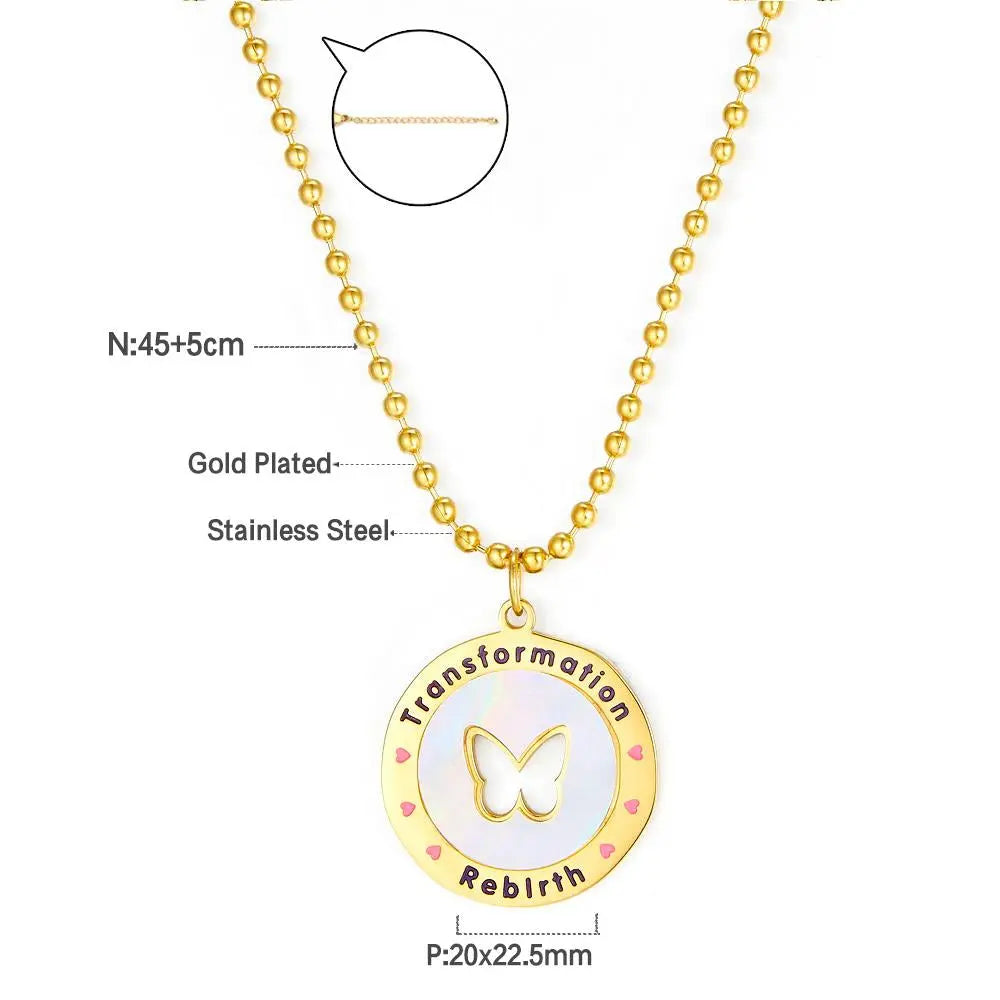 Stainless Steel Round Heart Shape Lover Pendant Necklace No Fade Snake Chains Necklace Collars Party Wedding Wholesale asonjewelry