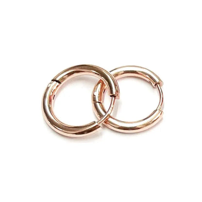 ASON /Lot Simple Style Stainless Steel Ear Studs Round Hoop Earring No Fade For Women Jewerly Accessories DiY Daily Wear asonjewelry