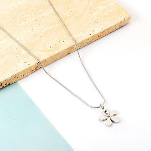 ASON-collar con colgante de circonia cúbica para mujer, accesorio de flores Vintage, Color dorado, acero inoxidable, joyería, gargantillas