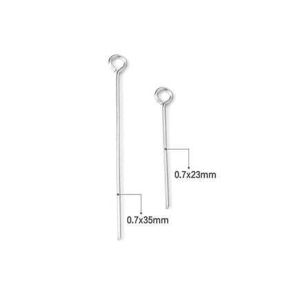 ASON 500pcs/lot Gold/Silver Color Stainless Steel Eye Pin Head Pins Findings Needles Accessories for DIY Jewelry Making Supplies asonjewelry