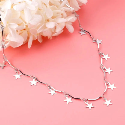 Metal Star Charms Necklaces For Goth Egirls Star Chains Choker Women collier pentacle Boho Jewelry Christmas Gift asonjewelry
