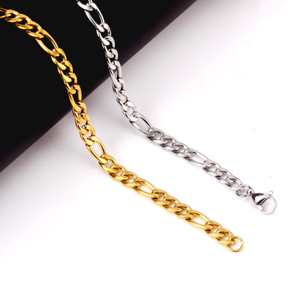 ASON 7mm Cuban Link Chain Bracelets Stainless Steel Gold Color for Men Women Party Gift Fashion Bangle Jewelry Boho asonjewelry
