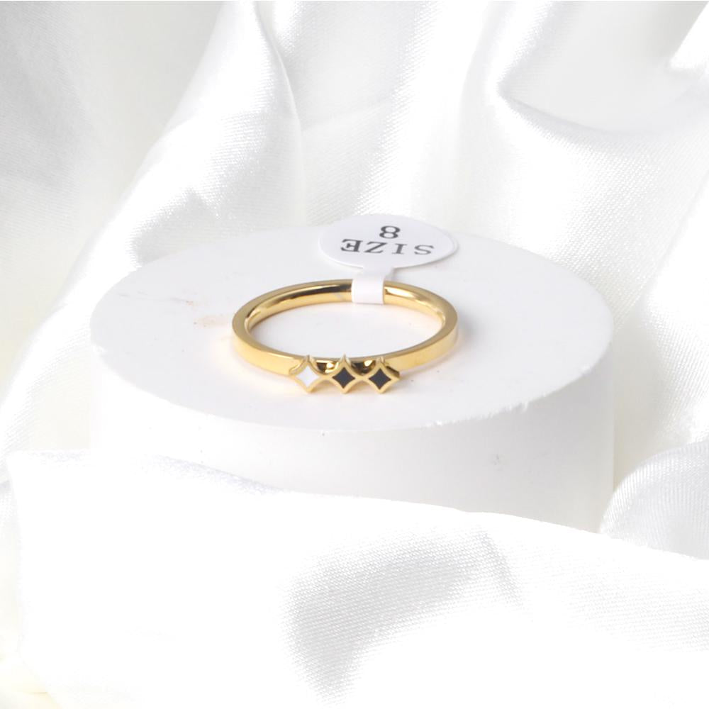 ASON Gold Color 316L Stainless Steel Quare Geometric Finger Ring for Women Cute Jewelry Party Gift Jewelry Accessory asonjewelry