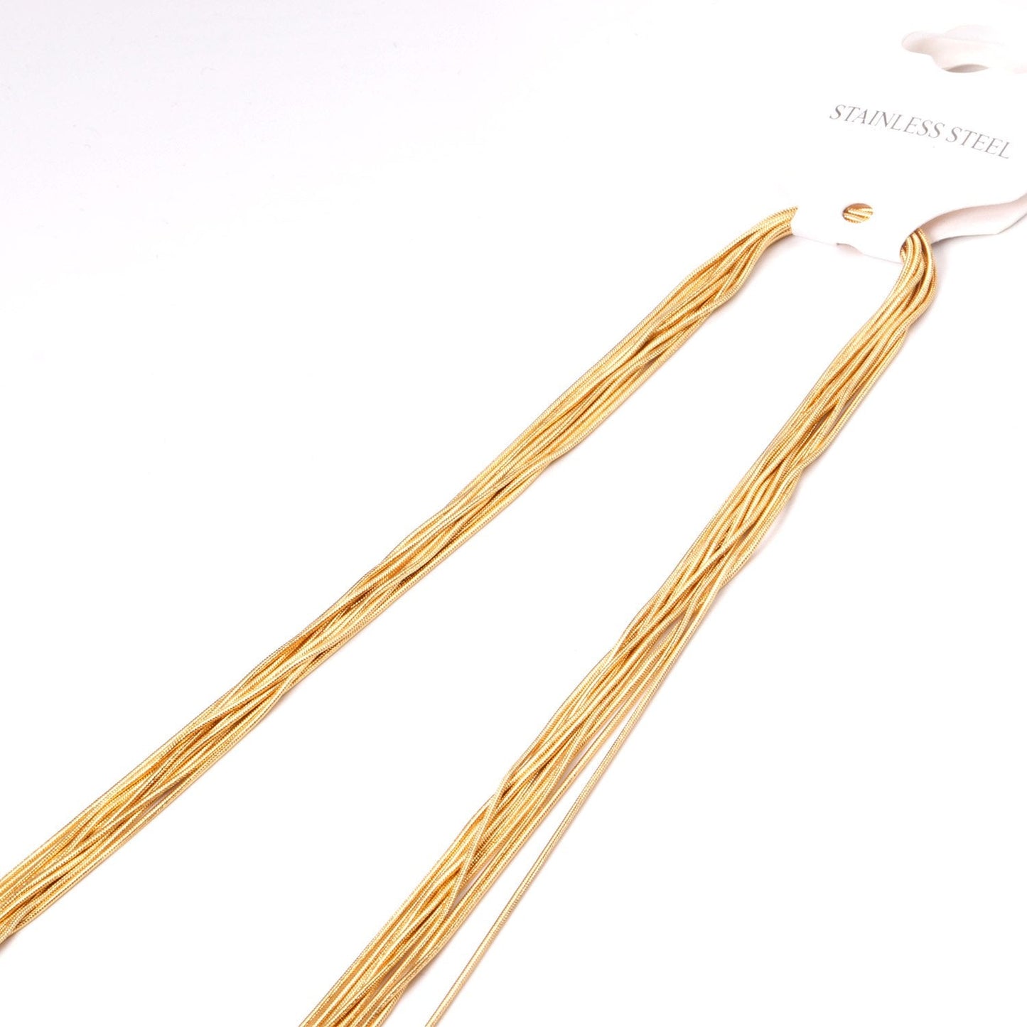 ASON 10pcs/Lot Snake Long Chains Necklace Women Accessories Stainless Steel 1mm 45cm/50cm/55cm/60cm For Jewelry Making Wholesale asonjewelry