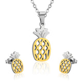 Hot Sale Stainless Steel Bridal African Dubai Jewelry Set For Women Girls Fruit Necklace Earring Jewellery set