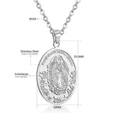Choker Religion Stainless Steel Pendant Necklace For Men/Women Link Chain Necklace collares de moda 2020 Jewelry