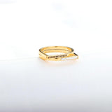 ASON-Anillo de acero inoxidable con letras talladas para mujer, sortija delgada, informal, Color dorado, accesorio de joyería de moda, fiesta diaria