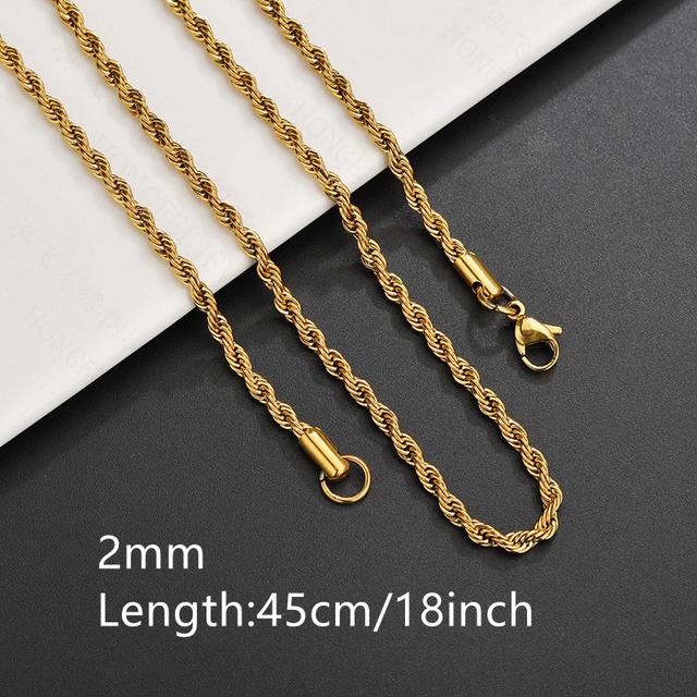 ASON Stainless Steel Twist Snake Fat Snake Blade Chain Necklace Gold Color For Women Men For DIY Fashion Jewelry Making Support asonjewelry