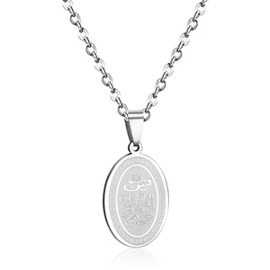 Muslim Scriptures Pendant Necklace Gold-color Necklace Women Jewelry