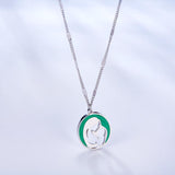 Mom and Baby Hollow Pattern Pendant Necklaces For Women Fashion Mother's Day Jewellry Gift 2022 Choker collier femme