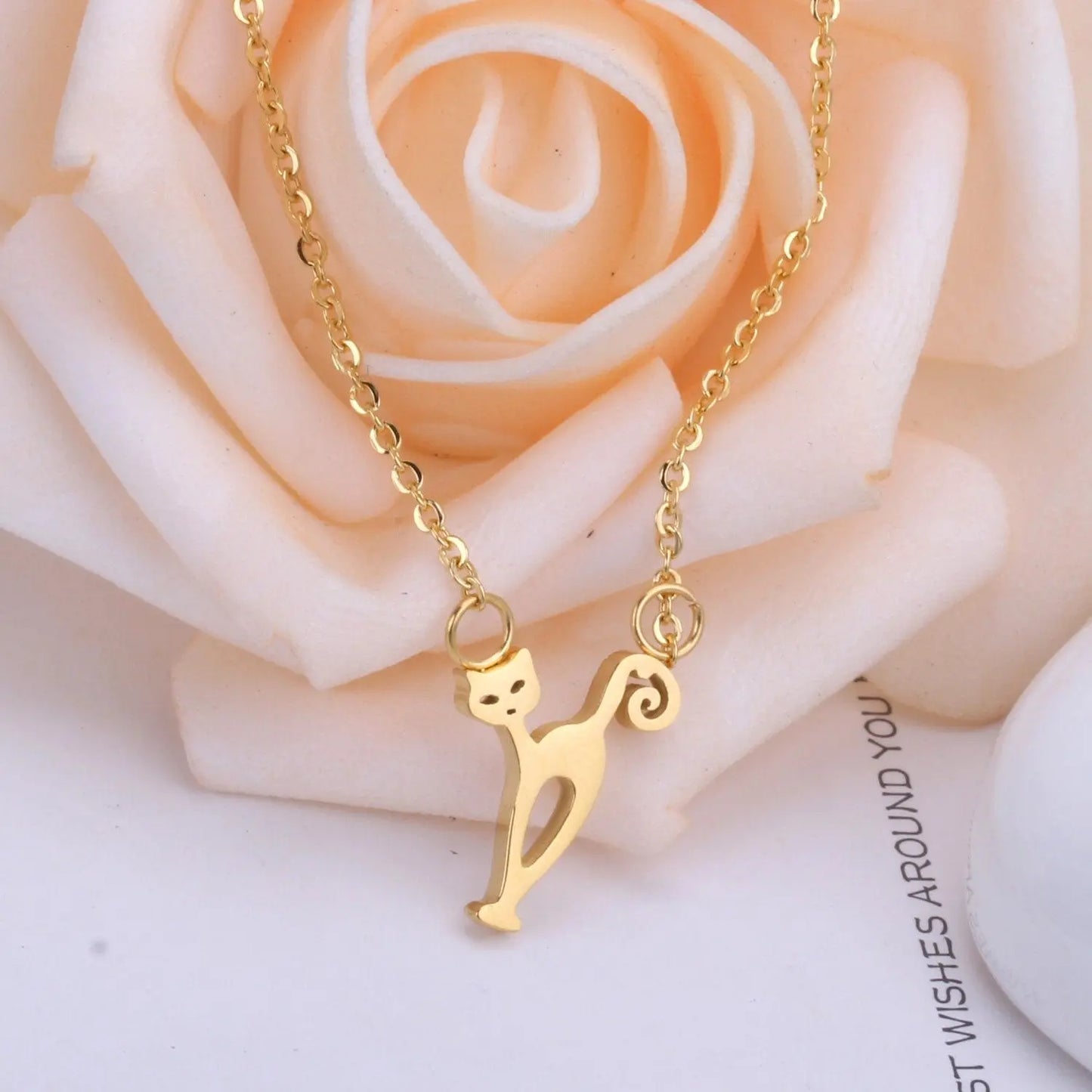 Animal Pattern Pendant Gold Color Necklace For Men Women Jewelry Stainless Steel Chain Necklaces Collares Collier asonjewelry