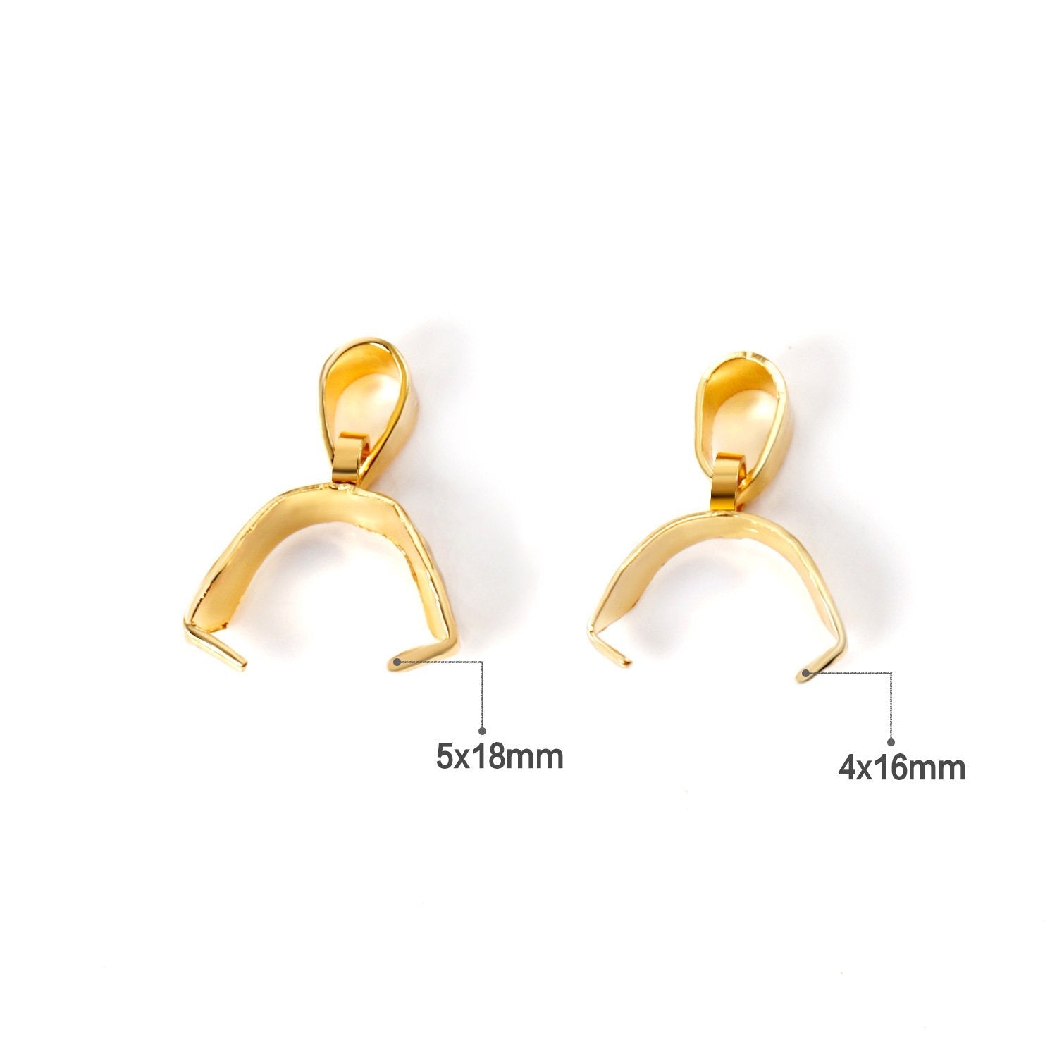 ASON 100pcs Stainless Steel Pendant Buckle Melon Seeds Clasp Hook Necklace Connector Charm Clip Jewelry Finding for DIY Jewelry asonjewelry